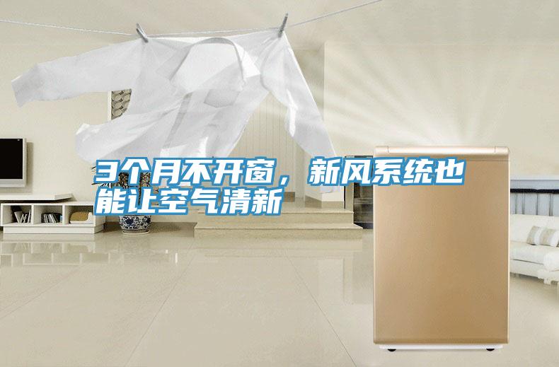 3個月不開窗，新風(fēng)系統(tǒng)也能讓空氣清新