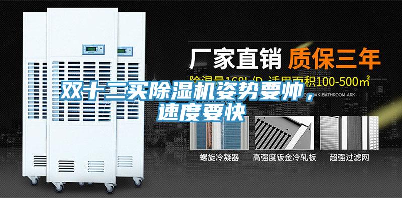 雙十二買除濕機(jī)姿勢(shì)要帥， 速度要快