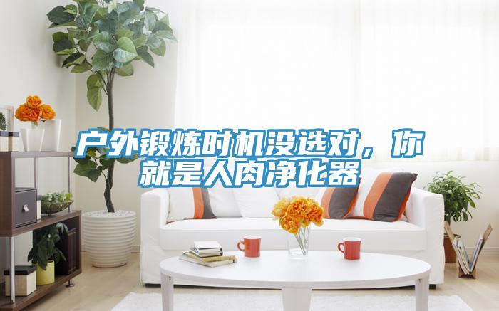 戶外鍛煉時機沒選對，你就是人肉凈化器