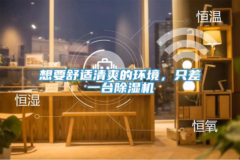 想要舒適清爽的環(huán)境，只差一臺除濕機