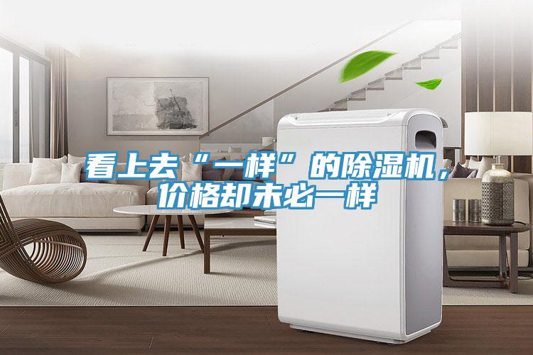看上去“一樣”的除濕機，價格卻未必一樣