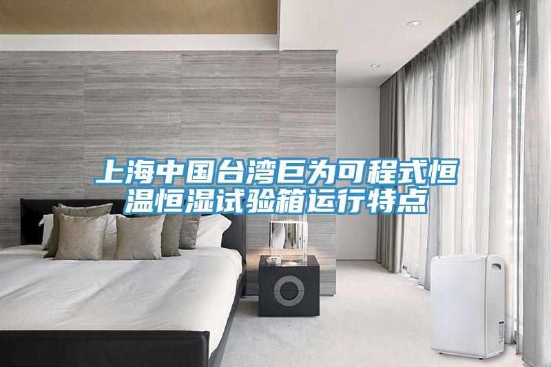 上海中國臺灣巨為可程式恒溫恒濕試驗箱運行特點