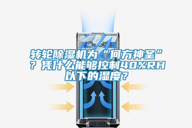 轉(zhuǎn)輪除濕機(jī)為“何方神圣”？憑什么能夠控制40%RH以下的濕度？