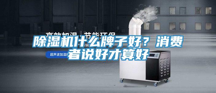 除濕機(jī)什么牌子好？消費(fèi)者說好才算好