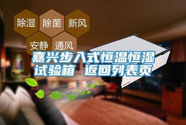 嘉興步入式恒溫恒濕試驗(yàn)箱 返回列表頁(yè)