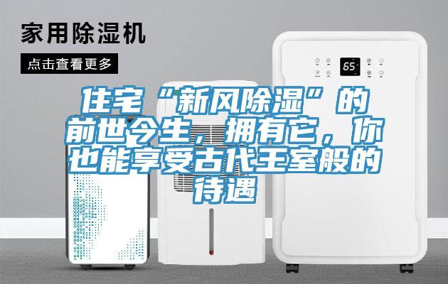 住宅“新風(fēng)除濕”的前世今生，擁有它，你也能享受古代王室般的待遇