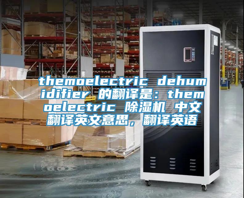 themoelectric dehumidifier 的翻譯是：themoelectric 除濕機 中文翻譯英文意思，翻譯英語