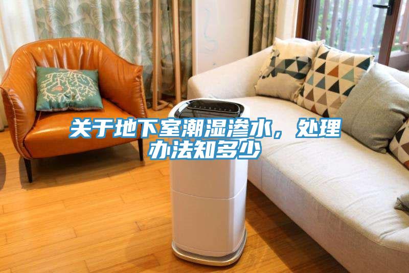 關(guān)于地下室潮濕滲水，處理辦法知多少