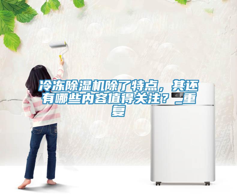 冷凍除濕機除了特點，其還有哪些內(nèi)容值得關(guān)注？_重復(fù)