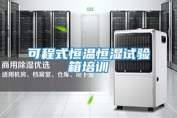 可程式恒溫恒濕試驗箱培訓(xùn)