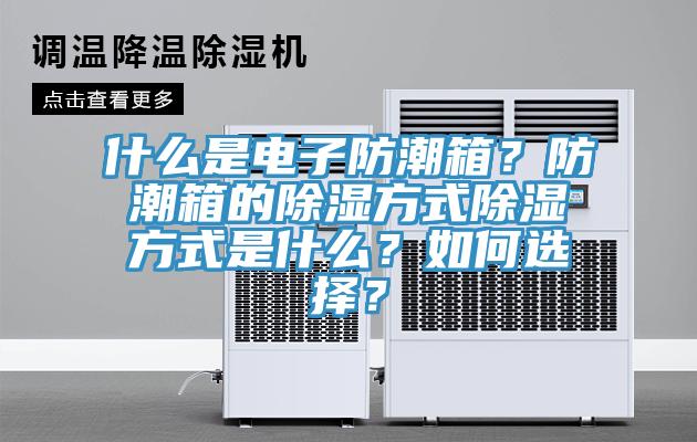 什么是電子防潮箱？防潮箱的除濕方式除濕方式是什么？如何選擇？