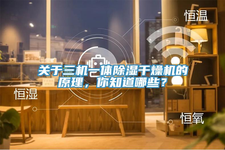 關(guān)于三機(jī)一體除濕干燥機(jī)的原理，你知道哪些？