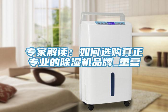 專家解讀：如何選購真正專業(yè)的除濕機品牌_重復