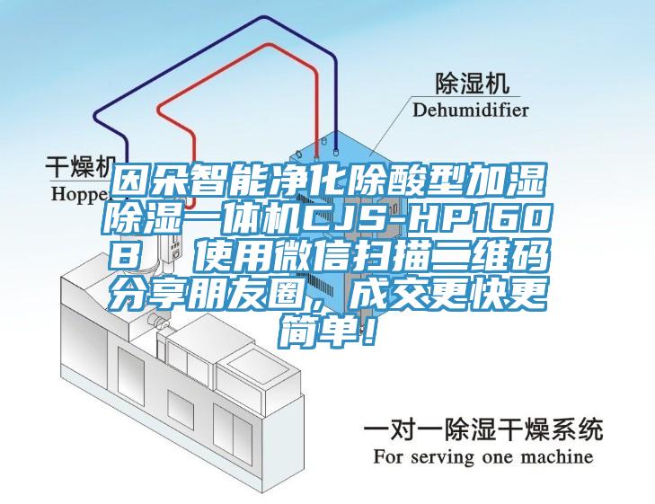 因朵智能凈化除酸型加濕除濕一體機(jī)CJS-HP160B  使用微信掃描二維碼分享朋友圈，成交更快更簡(jiǎn)單！