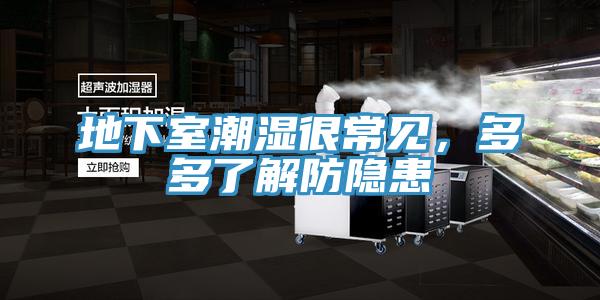 地下室潮濕很常見，多多了解防隱患