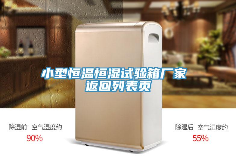 小型恒溫恒濕試驗(yàn)箱廠家 返回列表頁