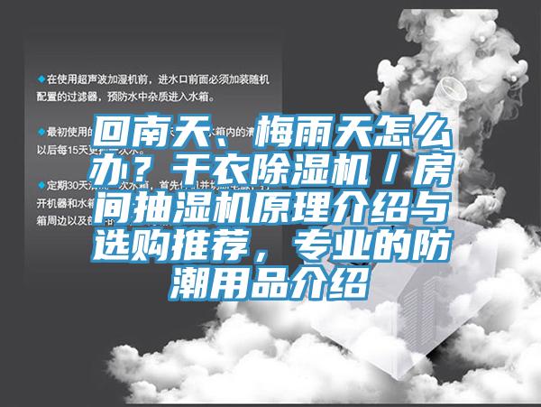 回南天、梅雨天怎么辦？干衣除濕機(jī)／房間抽濕機(jī)原理介紹與選購(gòu)?fù)扑]，專業(yè)的防潮用品介紹