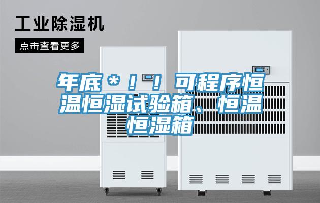 年底＊??！可程序恒溫恒濕試驗箱、恒溫恒濕箱