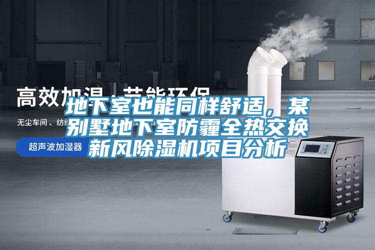 地下室也能同樣舒適，某別墅地下室防霾全熱交換新風(fēng)除濕機(jī)項(xiàng)目分析