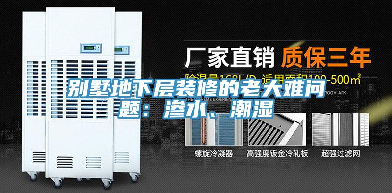 別墅地下層裝修的老大難問(wèn)題：滲水、潮濕