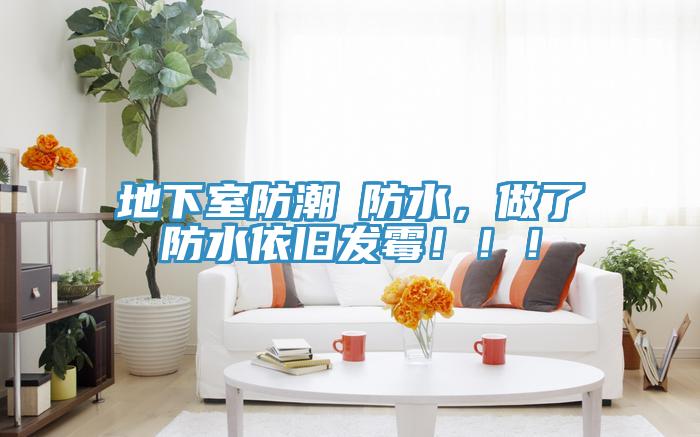 地下室防潮≠防水，做了防水依舊發(fā)霉！！！