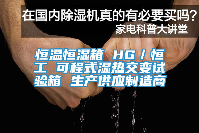 恒溫恒濕箱 HG／恒工 可程式濕熱交變試驗箱 生產(chǎn)供應制造商