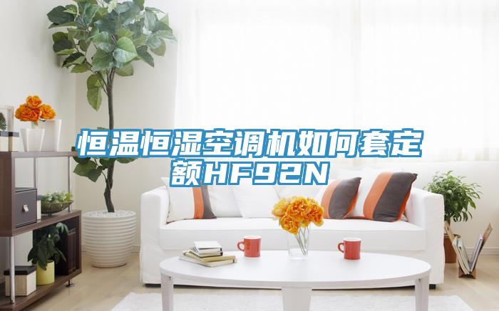 恒溫恒濕空調(diào)機(jī)如何套定額HF92N