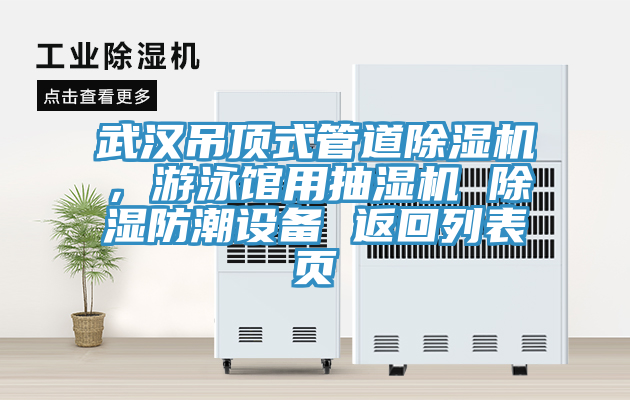 武漢吊頂式管道除濕機，游泳館用抽濕機 除濕防潮設備 返回列表頁