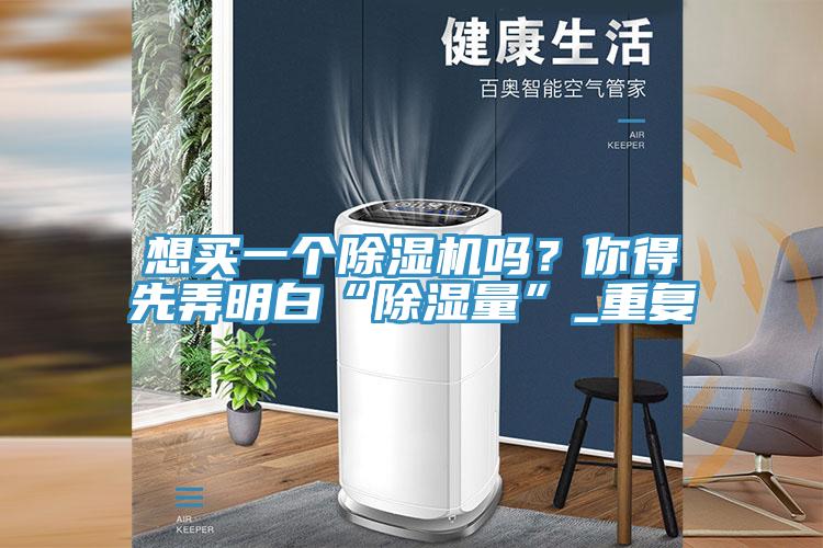 想買一個(gè)除濕機(jī)嗎？你得先弄明白“除濕量”_重復(fù)