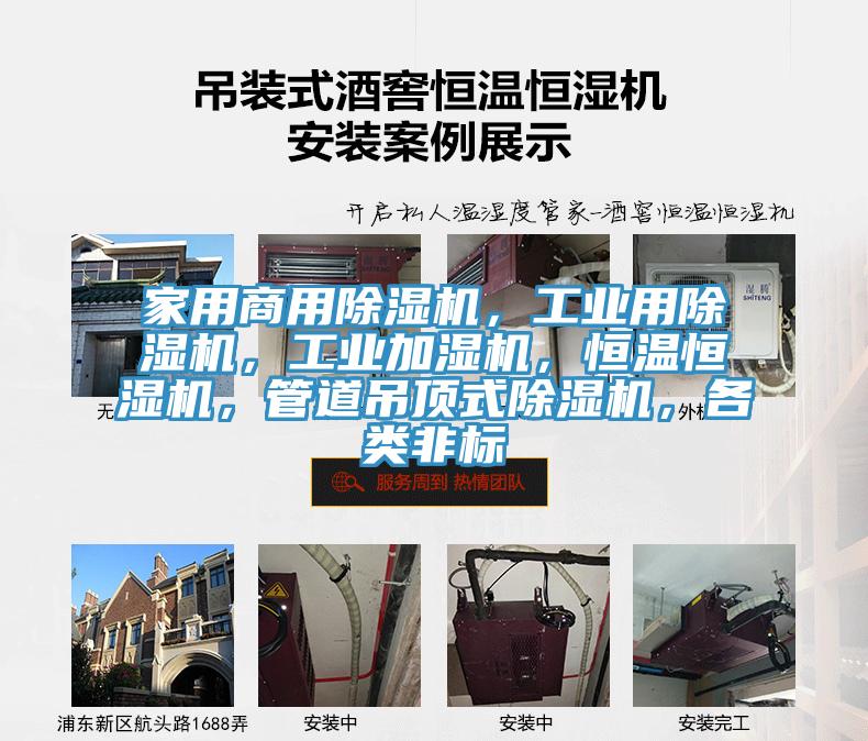 家用商用除濕機，工業(yè)用除濕機，工業(yè)加濕機，恒溫恒濕機，管道吊頂式除濕機，各類非標