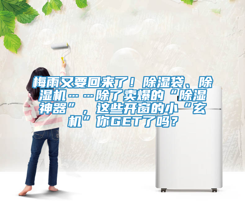 梅雨又要回來了！除濕袋、除濕機(jī)……除了賣爆的“除濕神器”，這些開窗的小“玄機(jī)”你GET了嗎？