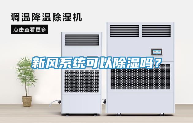 新風系統(tǒng)可以除濕嗎？
