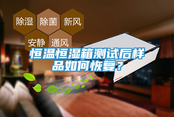 恒溫恒濕箱測(cè)試后樣品如何恢復(fù)？
