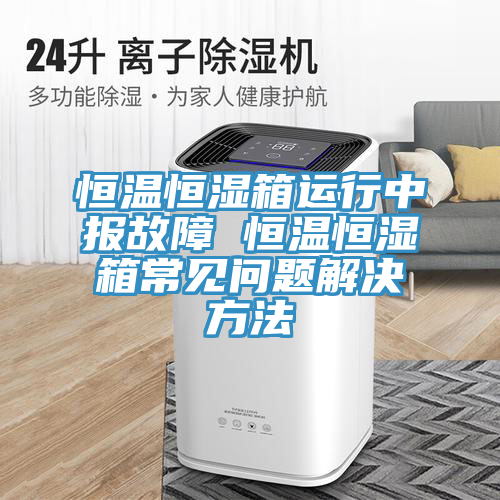 恒溫恒濕箱運(yùn)行中報(bào)故障 恒溫恒濕箱常見(jiàn)問(wèn)題解決方法
