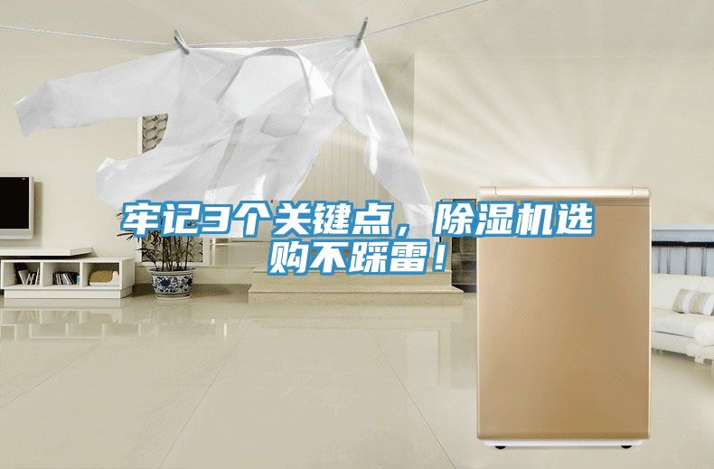 牢記3個關(guān)鍵點(diǎn)，除濕機(jī)選購不踩雷！