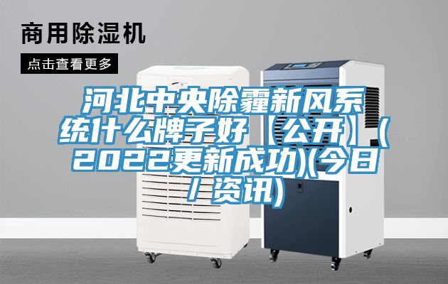 河北中央除霾新風(fēng)系統(tǒng)什么牌子好【公開】(2022更新成功)(今日／資訊)