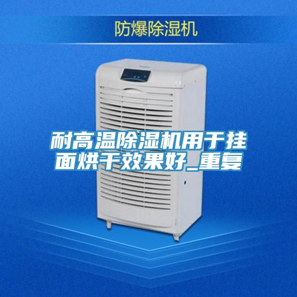 耐高溫除濕機(jī)用于掛面烘干效果好_重復(fù)
