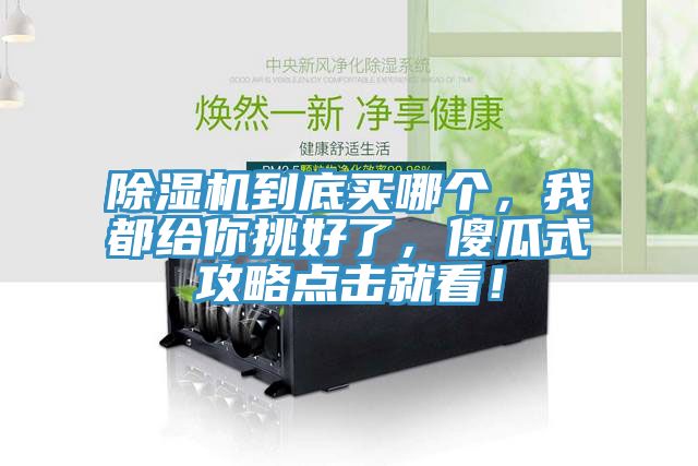除濕機(jī)到底買哪個(gè)，我都給你挑好了，傻瓜式攻略點(diǎn)擊就看！