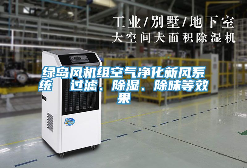 綠島風機組空氣凈化新風系統(tǒng)  過濾、除濕、除味等效果