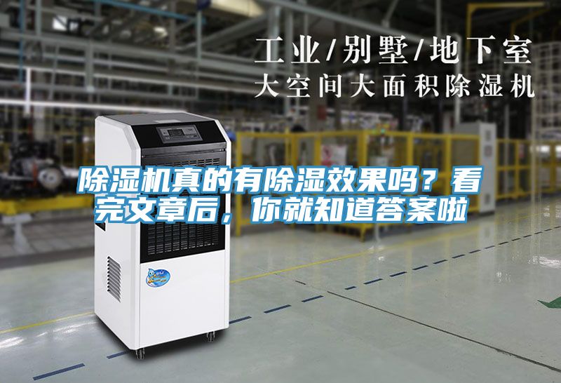 除濕機(jī)真的有除濕效果嗎？看完文章后，你就知道答案啦