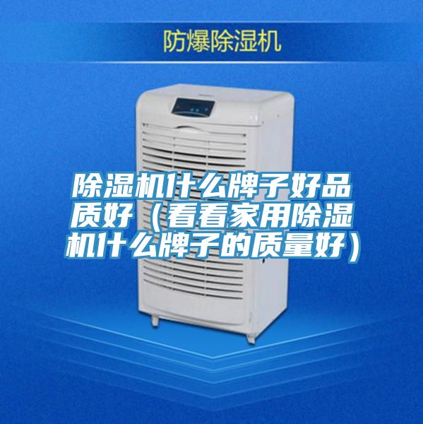 除濕機(jī)什么牌子好品質(zhì)好（看看家用除濕機(jī)什么牌子的質(zhì)量好）