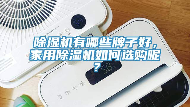 除濕機有哪些牌子好，家用除濕機如何選購呢？
