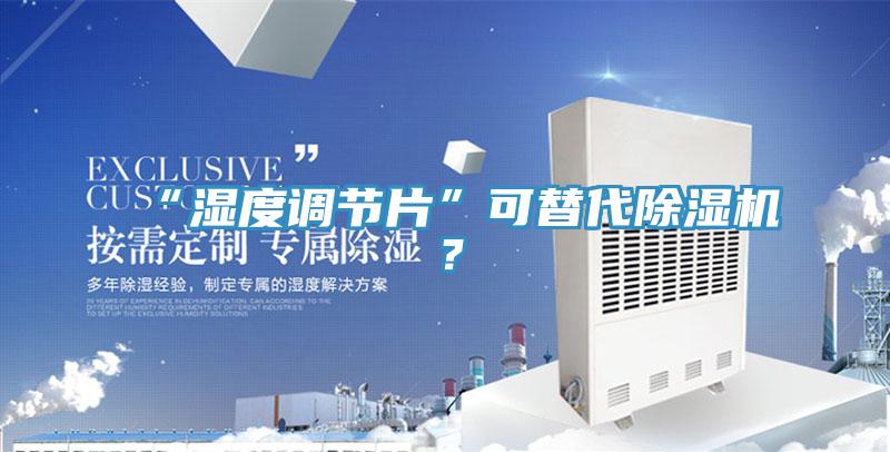 “濕度調(diào)節(jié)片”可替代除濕機(jī)？