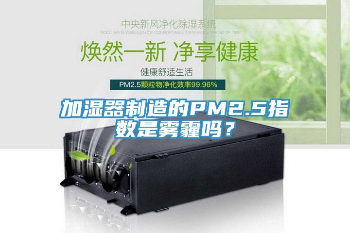 加濕器制造的PM2.5指數(shù)是霧霾嗎？